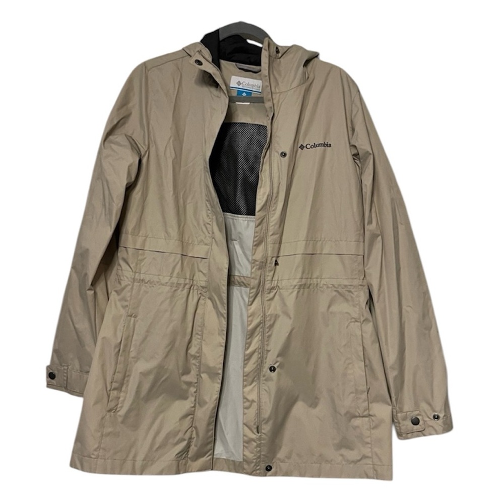 Columbia light tan windbreaker